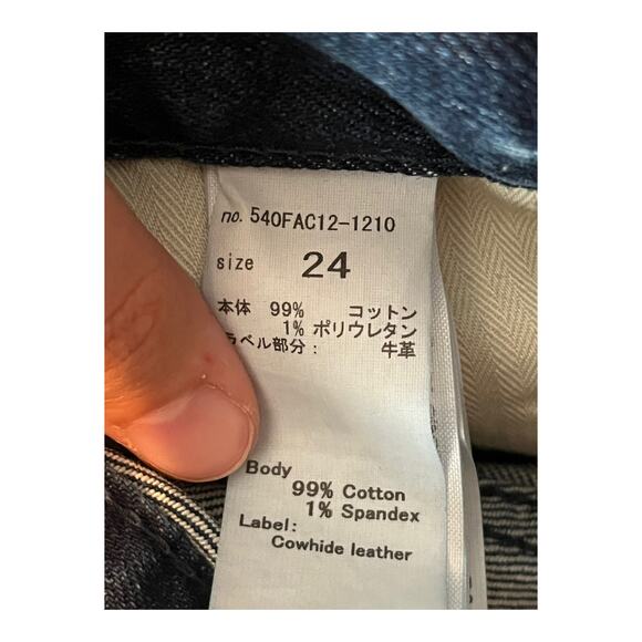 Moussy Vintage Jeans Emma Cropped flare blue size 24 - Picture 6 of 7